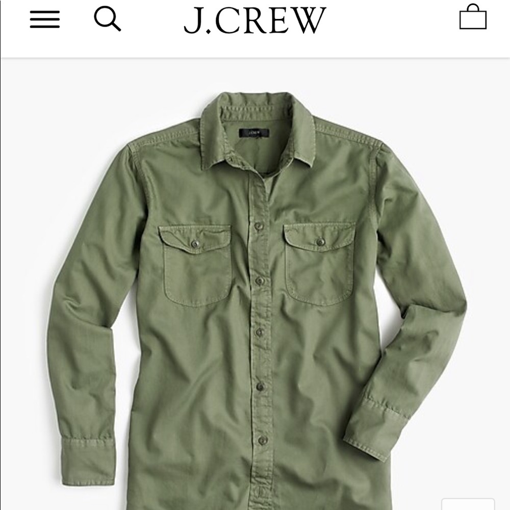 J Crew boyfriend utility shirt